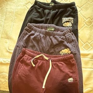 3 pairs of ROOTS sweatpants